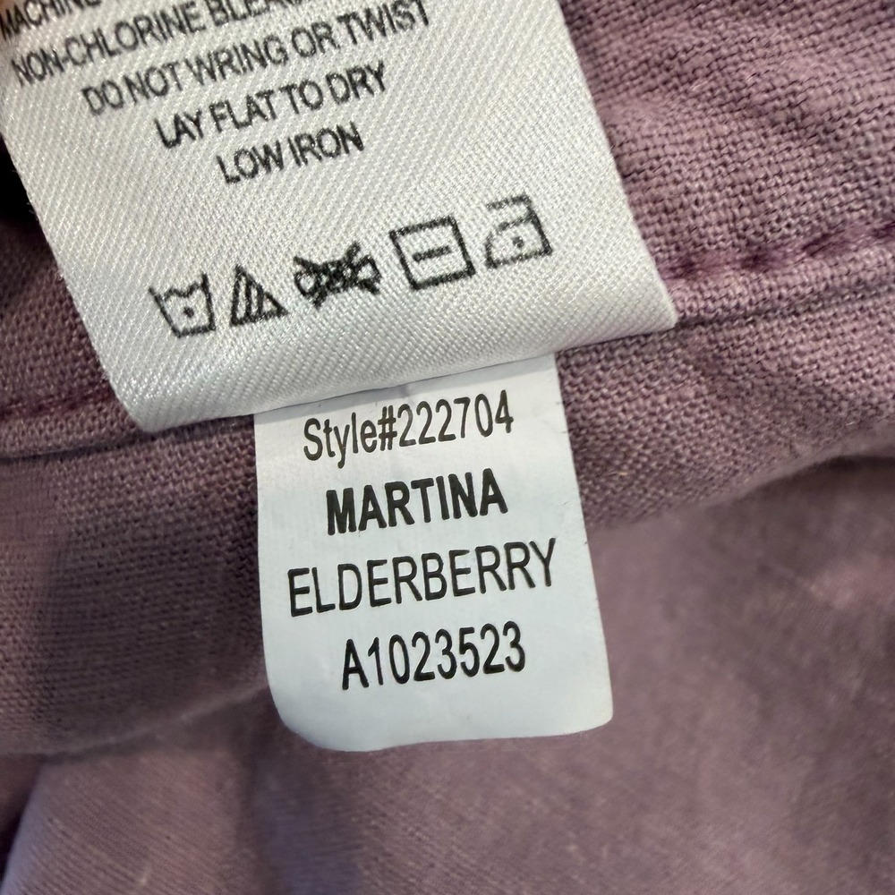 Lila Ryan Women's Martina Purple Linen Blend Trousers Size‎ 14 - Picture 10 of 10